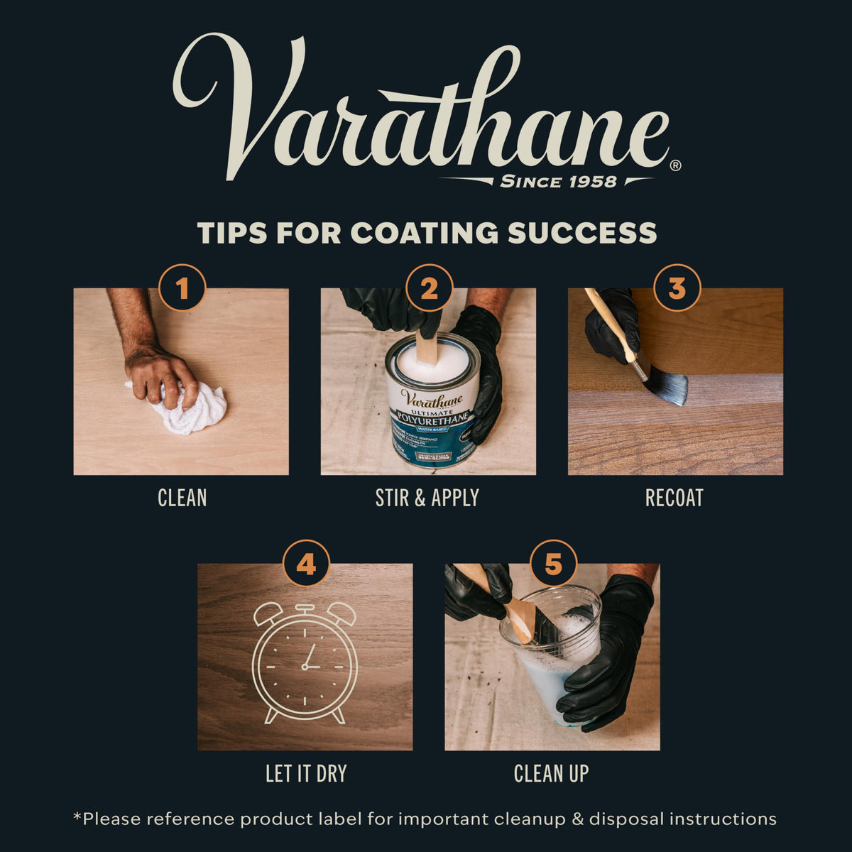 Varathane Ultimate Water-Based Polyurethane – Crystal Clear Satin Interior Wood Finish | Quart
