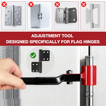 Vdsfand 6 in 1 Door Hinge Adjustment Tool Kit | Precise Hinge Gap & Quick Install