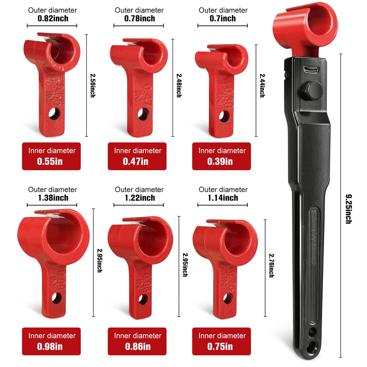 Vdsfand 6 in 1 Door Hinge Adjustment Tool Kit | Precise Hinge Gap & Quick Install