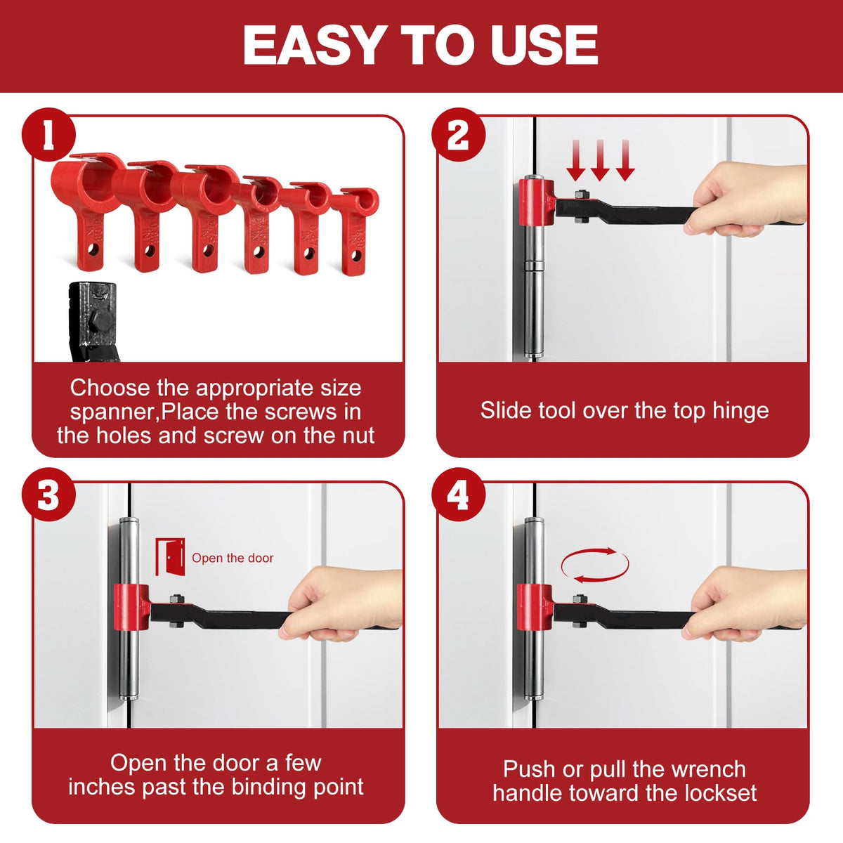 Vdsfand 6 in 1 Door Hinge Adjustment Tool Kit | Precise Hinge Gap & Quick Install