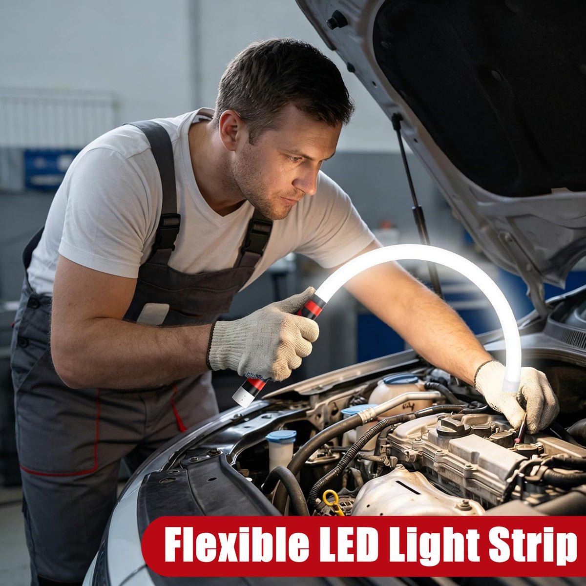 VERNILLA Flexible LED Flashlight Stick - 30-Inch Bendable Mechanic Light
