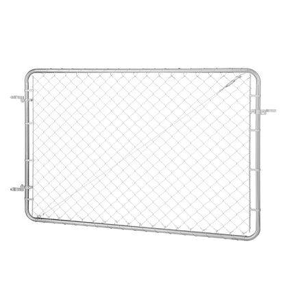 VEVOR Chain Link Gate 72 x 48 in – Adjustable, Rust-Resistant Galvanized Fence Gate (Posts Not Included)