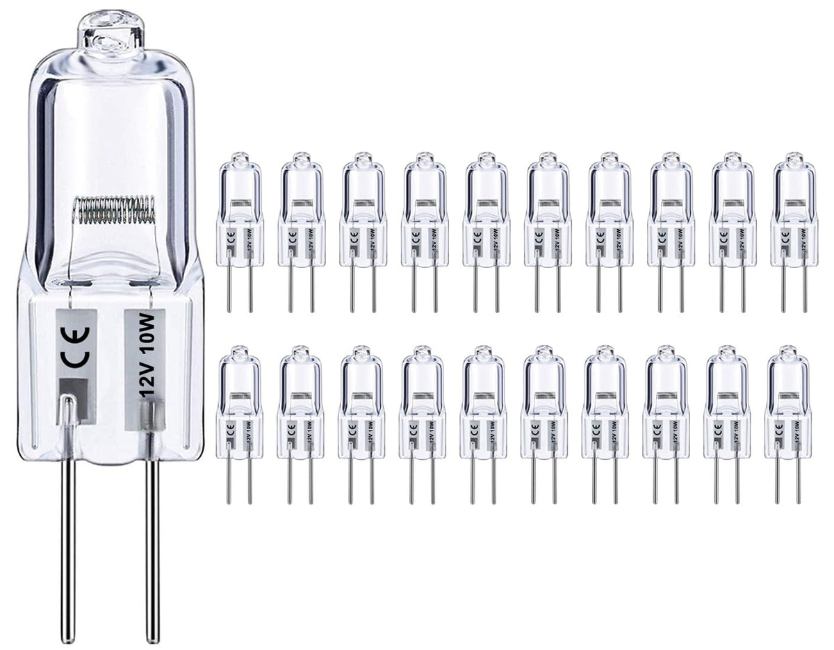 Vinaco G4 Bulb 12V 10W – 20 Pack, Dimmable, CRI100, 2800K Warm White