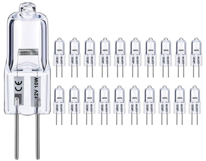 Vinaco G4 Bulb 12V 10W – 20 Pack, Dimmable, CRI100, 2800K Warm White
