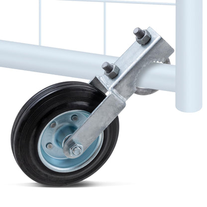 VIVIDA Gate Wheels for Metal Tube Gates | 6-Inch Heavy-Duty Caster, 1-5/8 to 2-Inch Frames