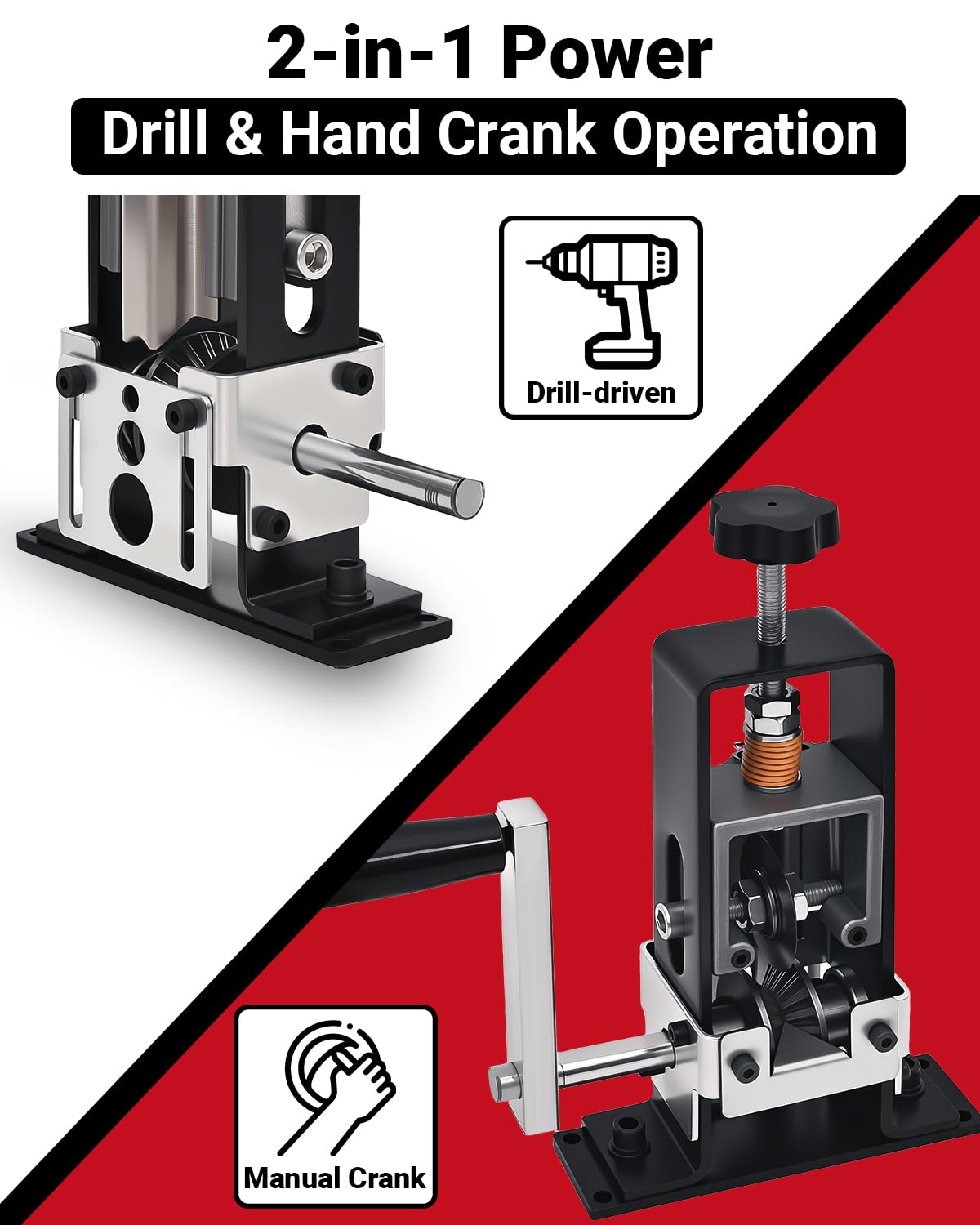 Vorhixa Wire Stripper Machine | Manual & Drill-Powered 0.06-1 Inch Stripping Tool