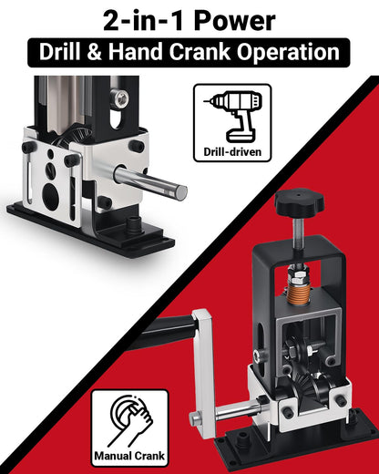 Vorhixa Wire Stripper Machine | Manual & Drill-Powered 0.06-1 Inch Stripping Tool