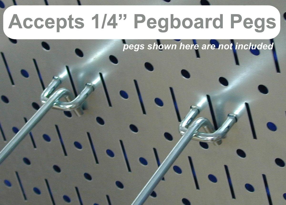 Wall Control Pegboard Organizer Kit (4 ft) – Black Metal Pegboard Panels & Accessories | Heavy-Duty Tool Storage