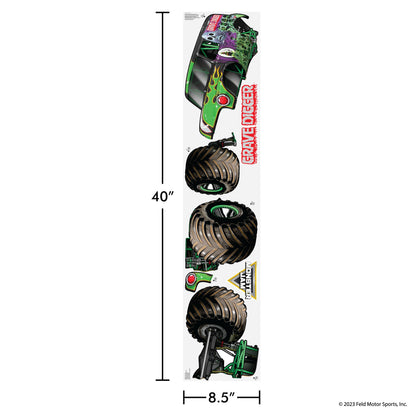 Wall Palz Monster Jam Wall Decals — 23" Grave Digger with 3D AR Interaction