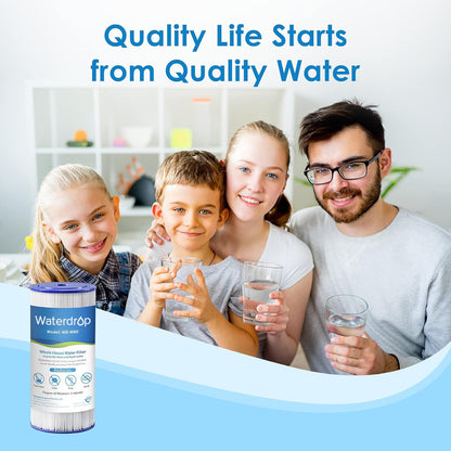Waterdrop FXHSC 10" x 4.5" Whole House Water Filter – 5 Micron Sediment, Pack of 2, GE / GXWH Compatible