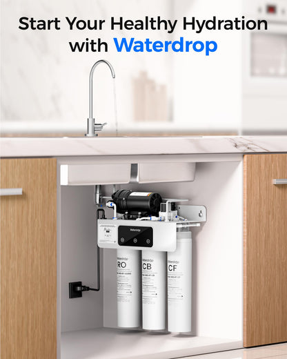 Waterdrop RT-CF Filter Replacement for T3-T / T3-C / T3-M / T4-A RO Systems – 1-Pack, 6-Month Life