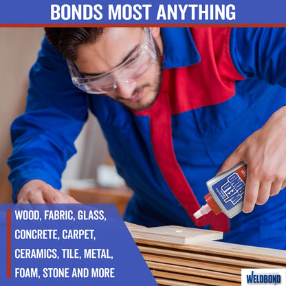 Weldbond Multi-Surface Strong Glue – Fast Drying, Weatherproof Adhesive (14.2oz) 2 Pack