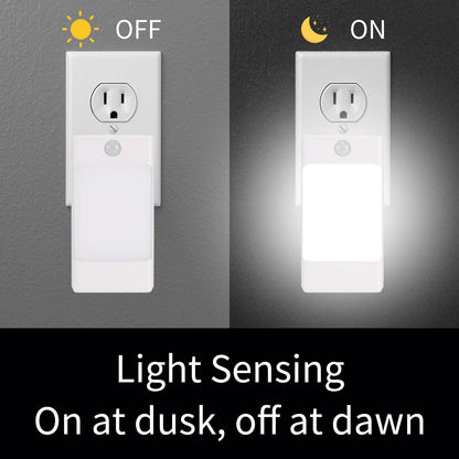 Wennyn 4-in-1 LED Night Light with Motion Sensor & Power Outage Backup – 2 Pack, 5000K
