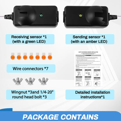 Werhoo 41A5034 Safety Sensor Kit — Garage Door Opener Replacement (Post-1997)