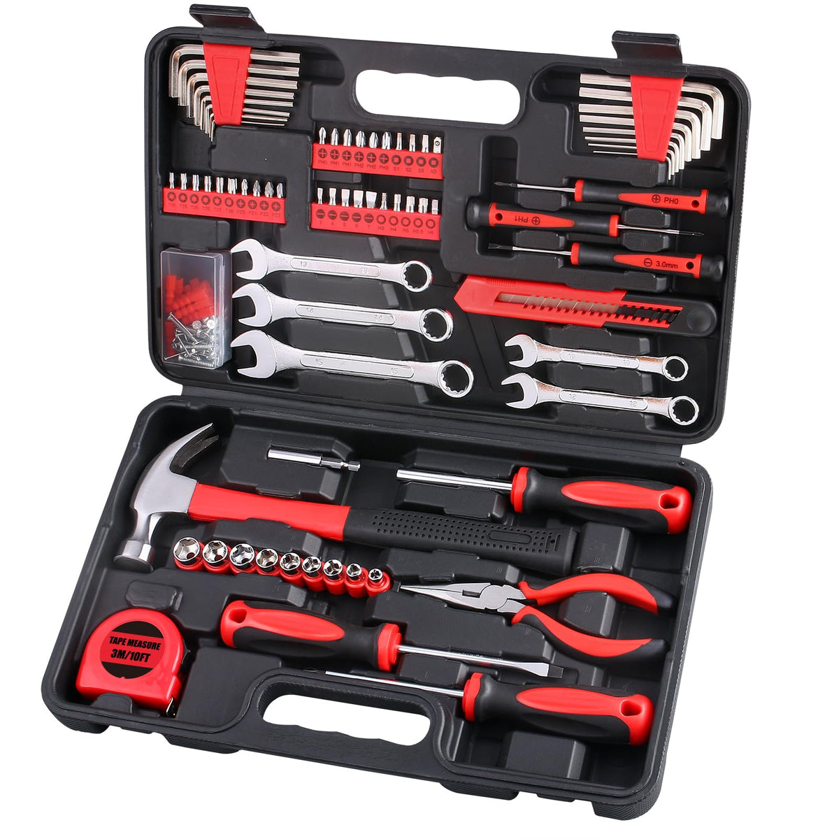 WINNER 175-Piece Multi-Purpose Tool Kit – Portable Toolbox for Home, Auto, and DIY Projects