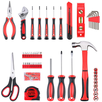 WINNER 156-Piece All-Purpose Home Tool Kit in Foldable Toolbox | Essential Hand Tools