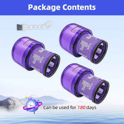 Wipenow 3-Pack Replacement Filters for Dyson V11/V15 & SV Series