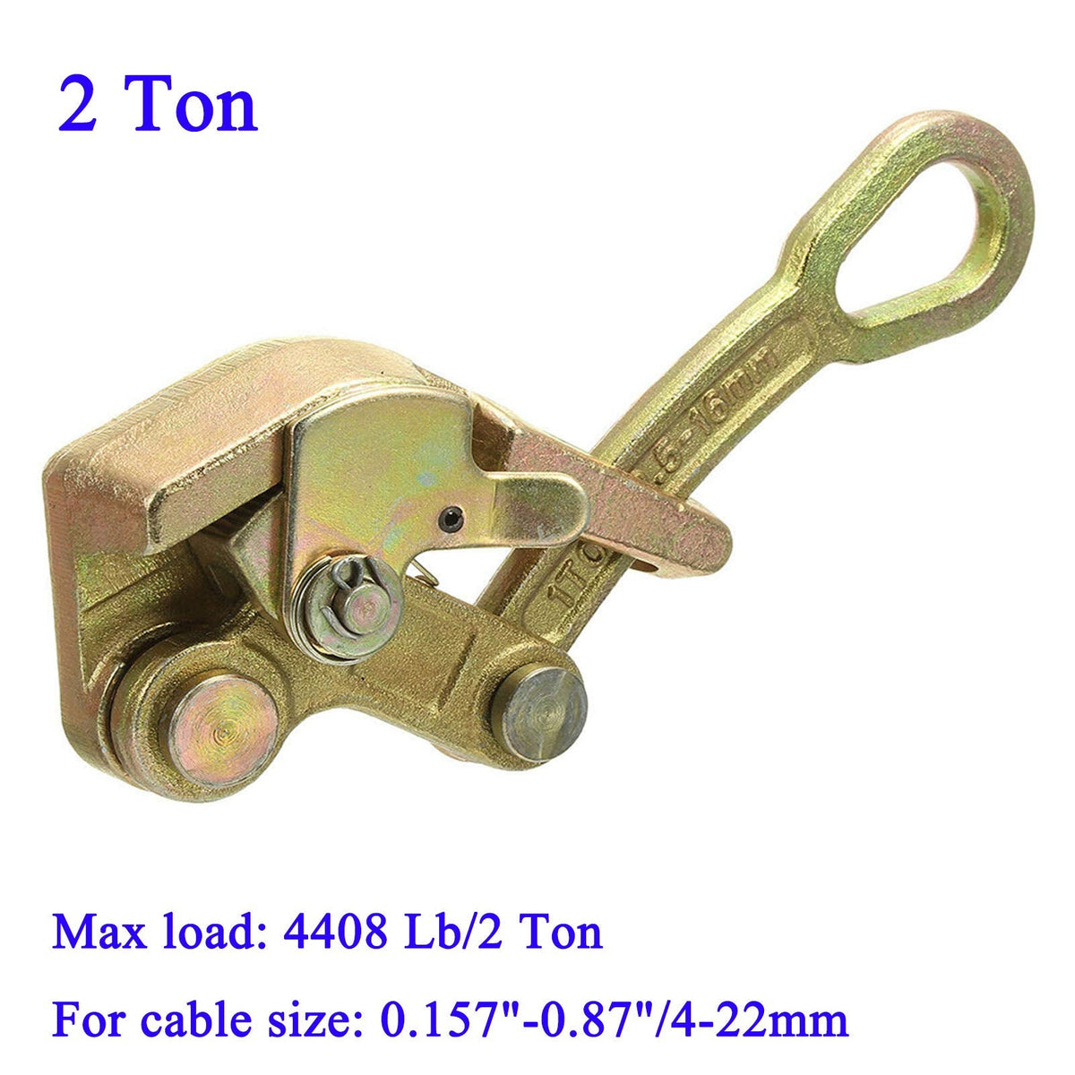 Wogoboo Cable Grip – 2 Ton Steel Wire Rope Puller (4408 Lbs)
