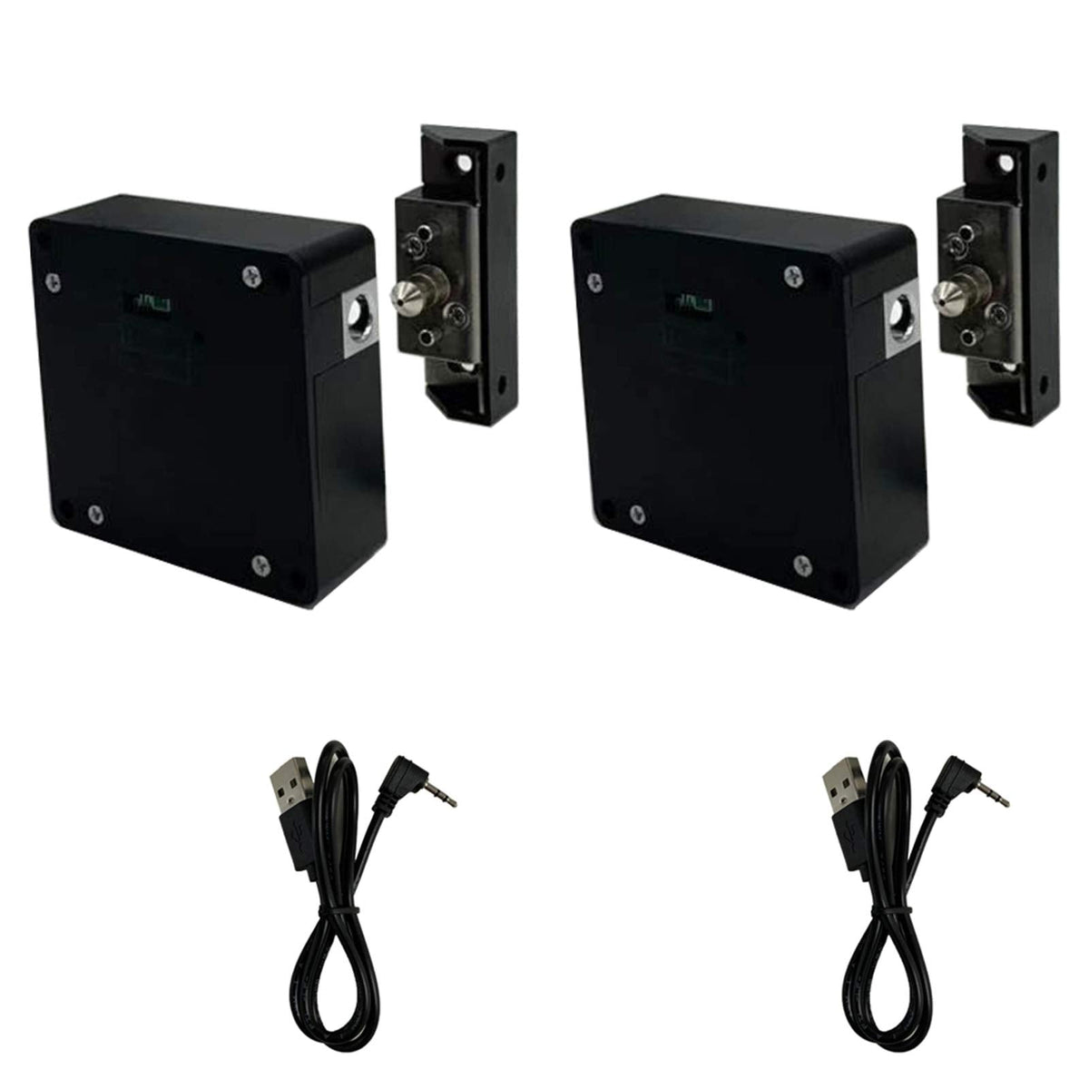 WOOCH RFID Lock Cabinet Lock (2 Pack) – Hidden DIY USB Cable for Wooden Cabinets