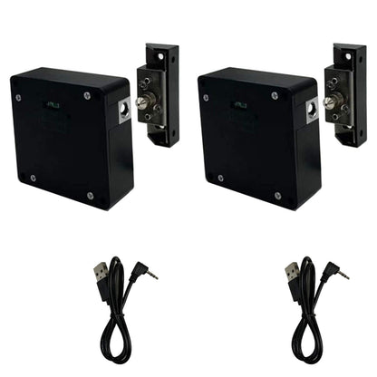 WOOCH RFID Lock Cabinet Lock (2 Pack) – Hidden DIY USB Cable for Wooden Cabinets