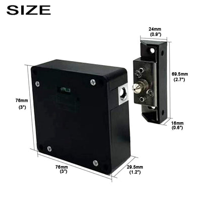 WOOCH RFID Lock Cabinet Lock (2 Pack) – Hidden DIY USB Cable for Wooden Cabinets