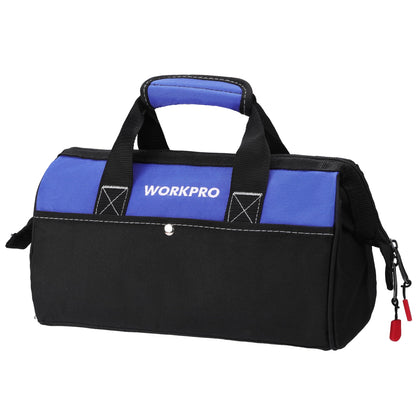 WORKPRO 13-Inch Tool Bag | Wide Mouth Tote with Inside Pockets