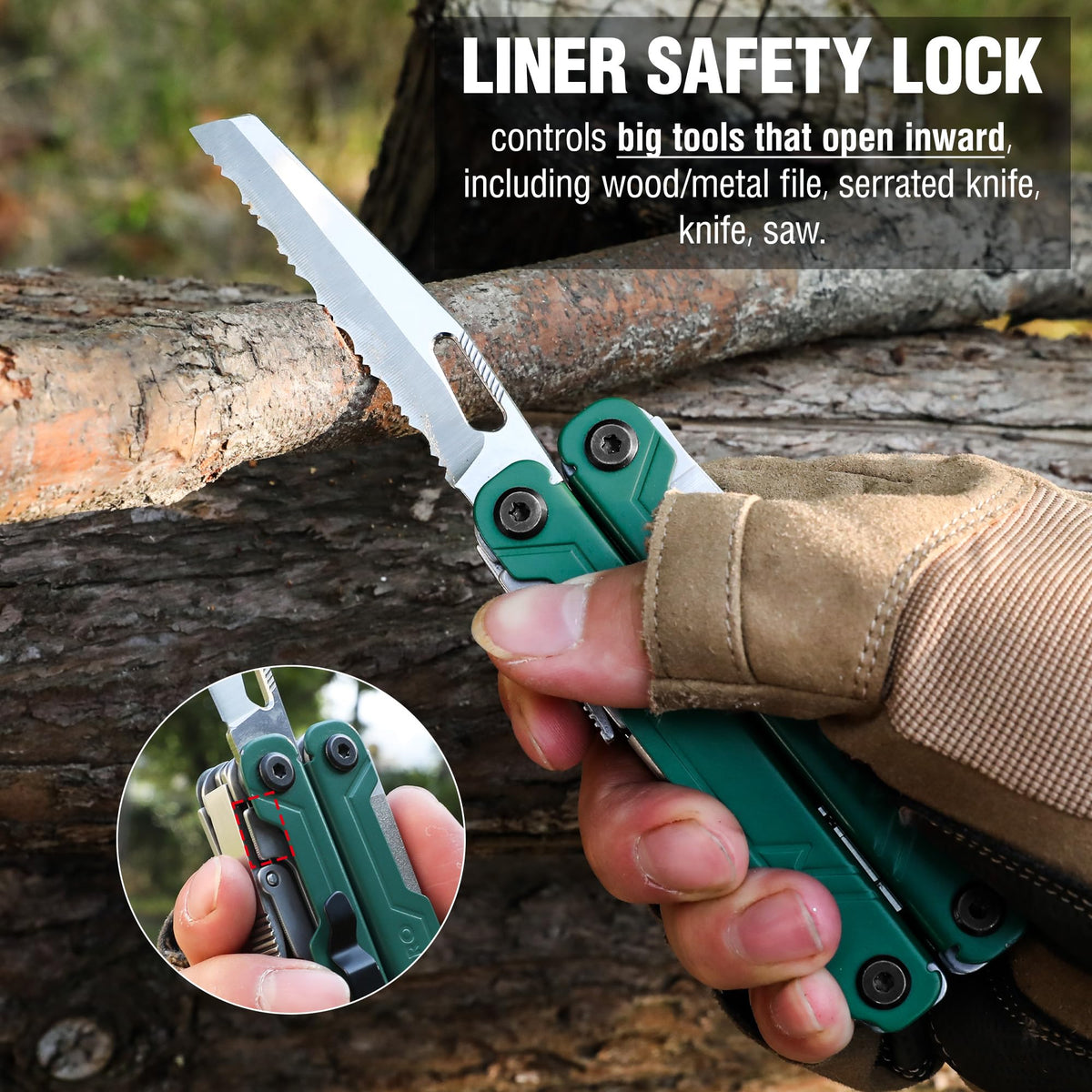 WORKPRO 18-in-1 Multi Tool Pliers – Stainless Steel EDC with Belt Clip