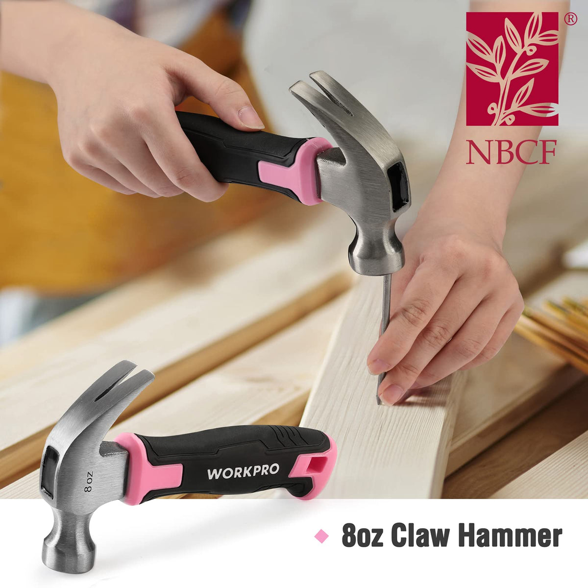 WORKPRO 35-Piece Pink Tools Set | Home DIY Toolbox with Storage