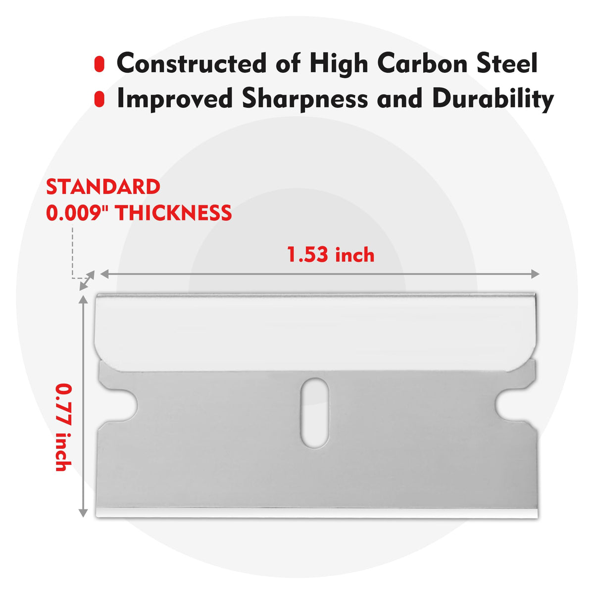 WORKPRO 200-Pack Single Edge Razor Blades – High Carbon Steel, Universal Fit