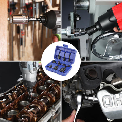 WORKPRO 10-Piece Impact Socket Adapter Set with Case (1/4, 3/8, 1/2)