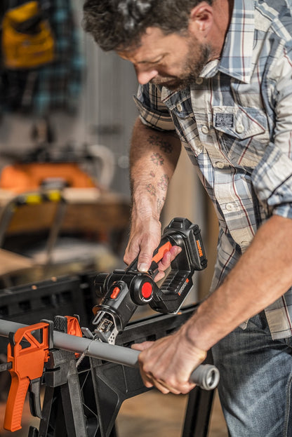 WORX 20V AXIS 2-in-1 Cordless Saw: Jigsaw & Reciprocating, 4 Blades, Lightweight, PowerShare