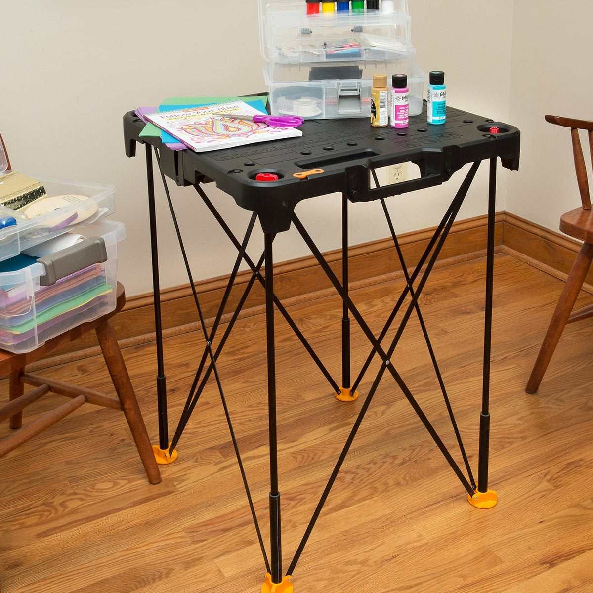 WORX WX066 Sidekick Folding Work Table – Portable 13 lb, 300 lb Capacity