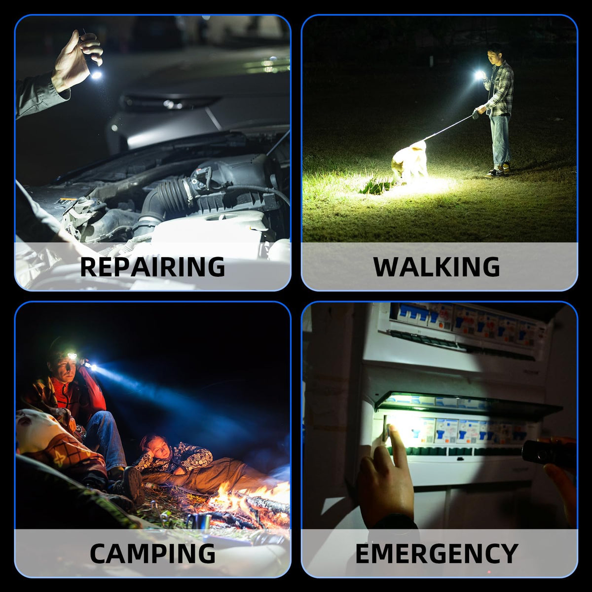 WUBEN C3 Rechargeable Flashlight — 1200 Lumen, Type-C Charge, IP68, 6 Modes | EDC & Outdoor