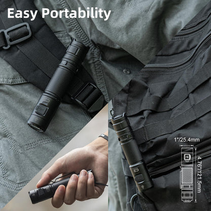 WUBEN C3 Rechargeable Flashlight — 1200 Lumen, Type-C Charge, IP68, 6 Modes | EDC & Outdoor