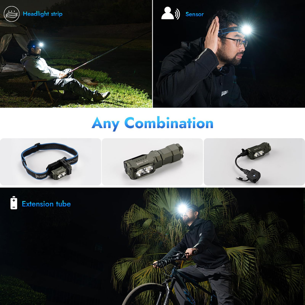 WUBEN E7 1800 Lumen Rechargeable Mini Flashlight with Magnet – IP68, Type-C, 6 Modes | EDC