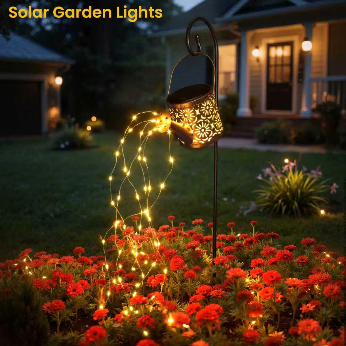 X-PREK Solar Watering Can Lights — Outdoor Garden Decor, Waterproof Pathway Lighting