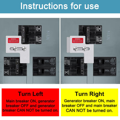 XMK Generator Interlock Kit for Siemens/Murray 100A Panels – 7/8 to 1 1/4 Inch Spacing