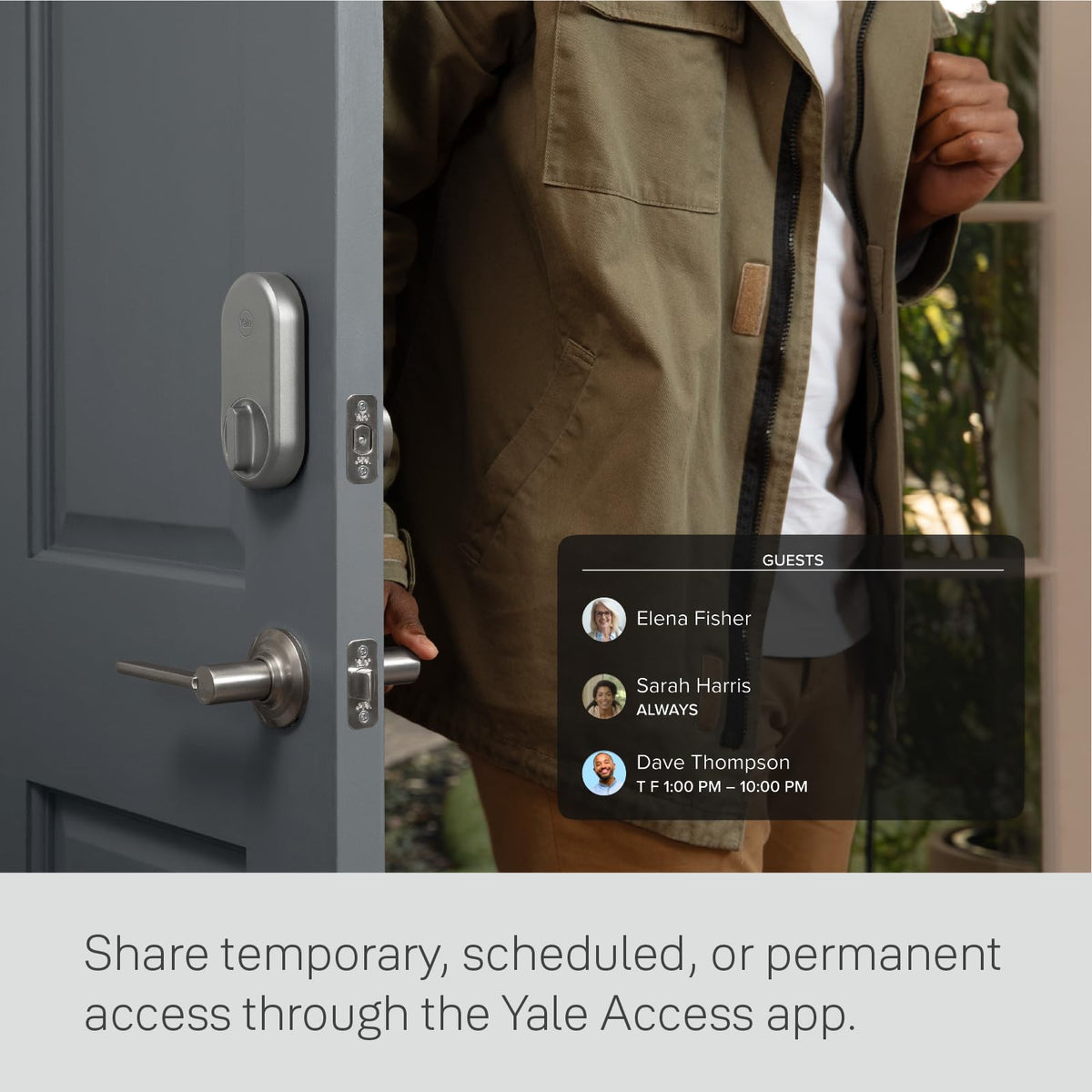 Yale Approach Smart Wi-Fi Retrofit Deadbolt | Keyless Entry, Virtual Keys & Remote Access (Silver)