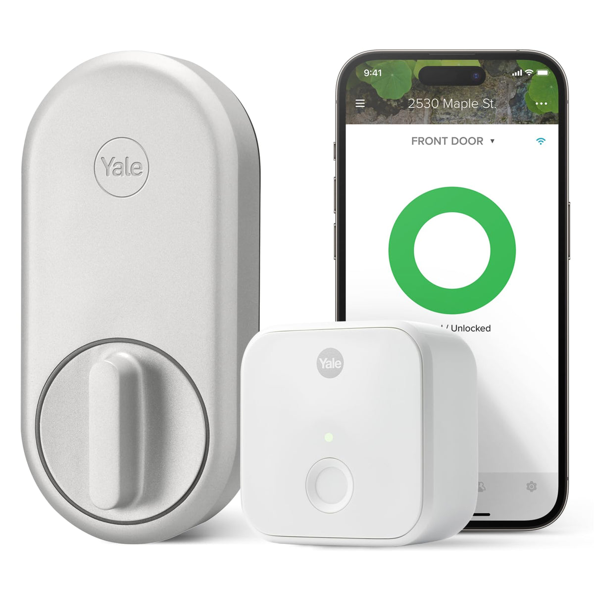 Yale Approach Smart Wi-Fi Retrofit Deadbolt | Keyless Entry, Virtual Keys & Remote Access (Silver)