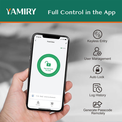 Yamiry Smart Door Lock with Keypad – Fingerprint, App Control & DIY Installation