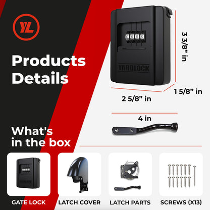 Yardlock Gate Lock – Keyless Fence Lock & Latch for Wood & Vinyl Gates