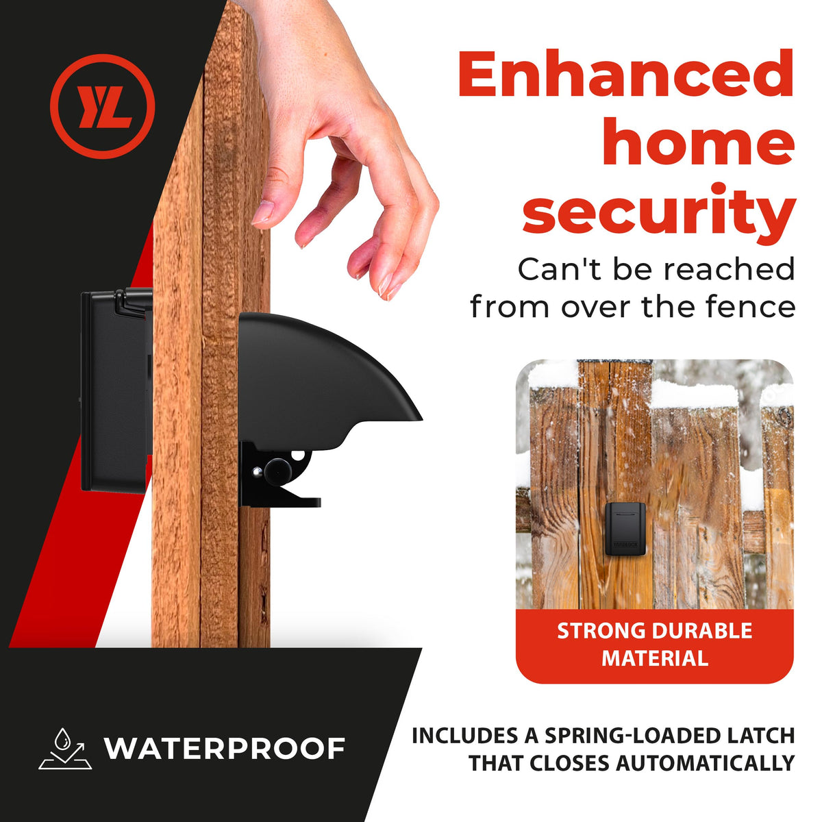Yardlock Gate Lock – Keyless Fence Lock & Latch for Wood & Vinyl Gates