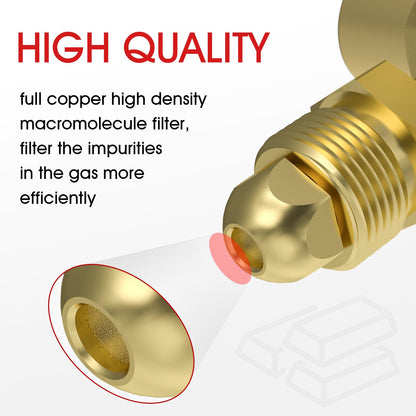 YESWELDER Welding Gas Regulator Flow Meter | Leak-Proof Argon CO2 Gauge