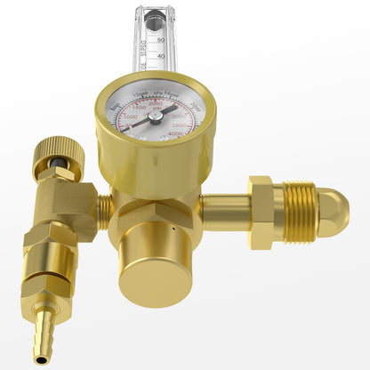 YESWELDER Welding Gas Regulator Flow Meter | Leak-Proof Argon CO2 Gauge