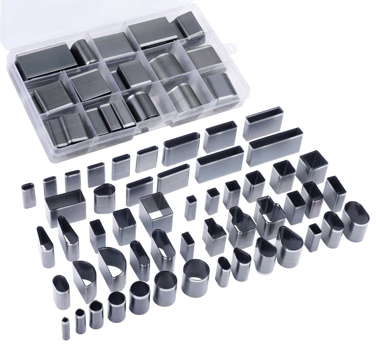 Yizzvb 52 Shape Leather Hole Punch Tool – Multi-Shape Cutter Set for Belts & DIY