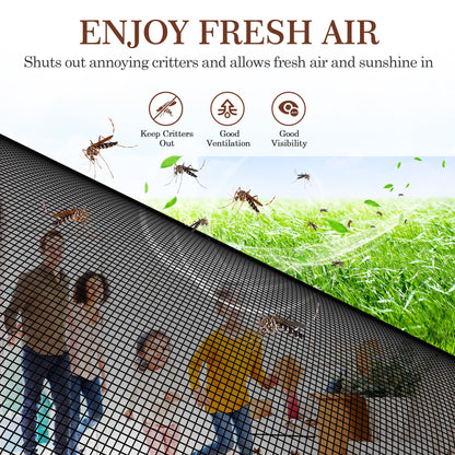 Yotache Magnetic Screen Door 34x81 for 32x80 Doors — High-Density Mesh