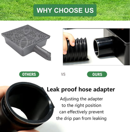 YOTODY Gutter Downspout Extensions - Low Profile Catch Basin Extender, Flexible 5.1 ft