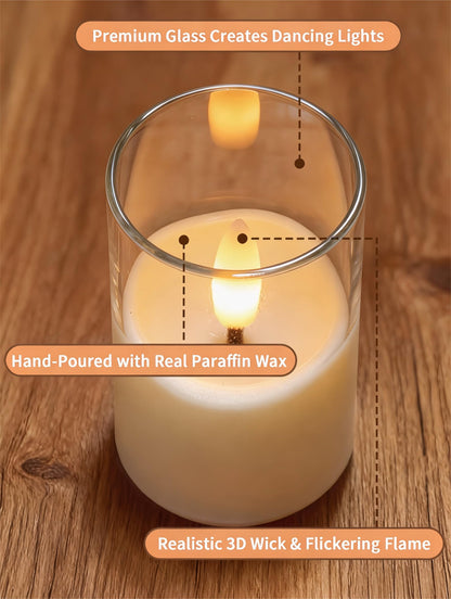 YTRUSTIX Rechargeable Flameless Tea Lights with Timer Remote – 6 Pack White (1.7x2.5 in)