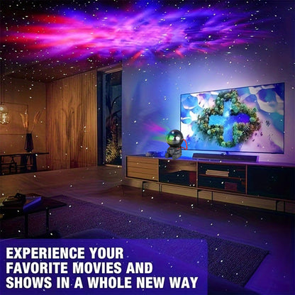 YXQUA Astronaut Star Projector - 8 Modes, 270° LED, Kids Room Galaxy Light