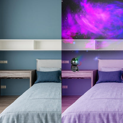 YXQUA Astronaut Star Projector - 8 Modes, 270° LED, Kids Room Galaxy Light